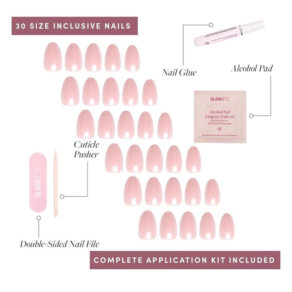 Glamnetic Pink Press-On Nails - Picture 3 of 3